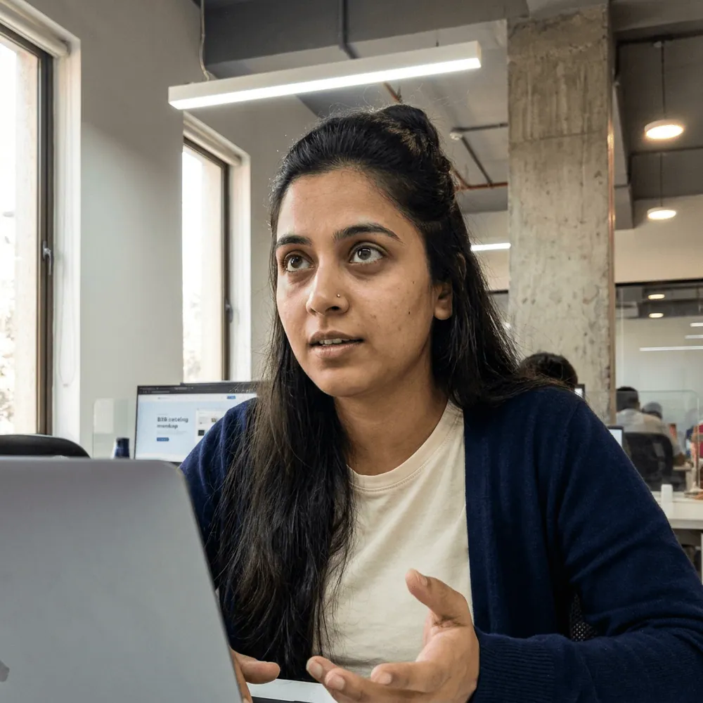Saanvi J. &mdash; Senior Shopify Engineer · B2B